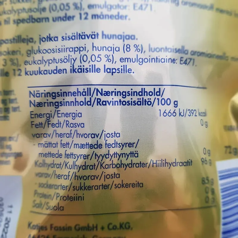 Bild 3 för Vicks Honey Fresh/natural menthol 72g
