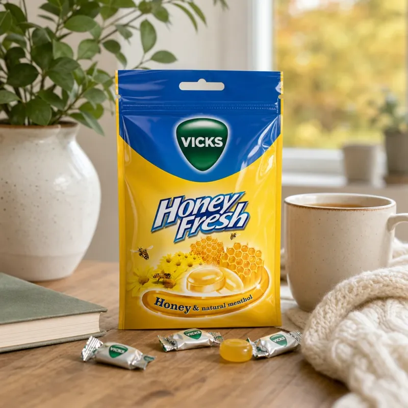 Bild 4 för Vicks Honey Fresh/natural menthol 72g