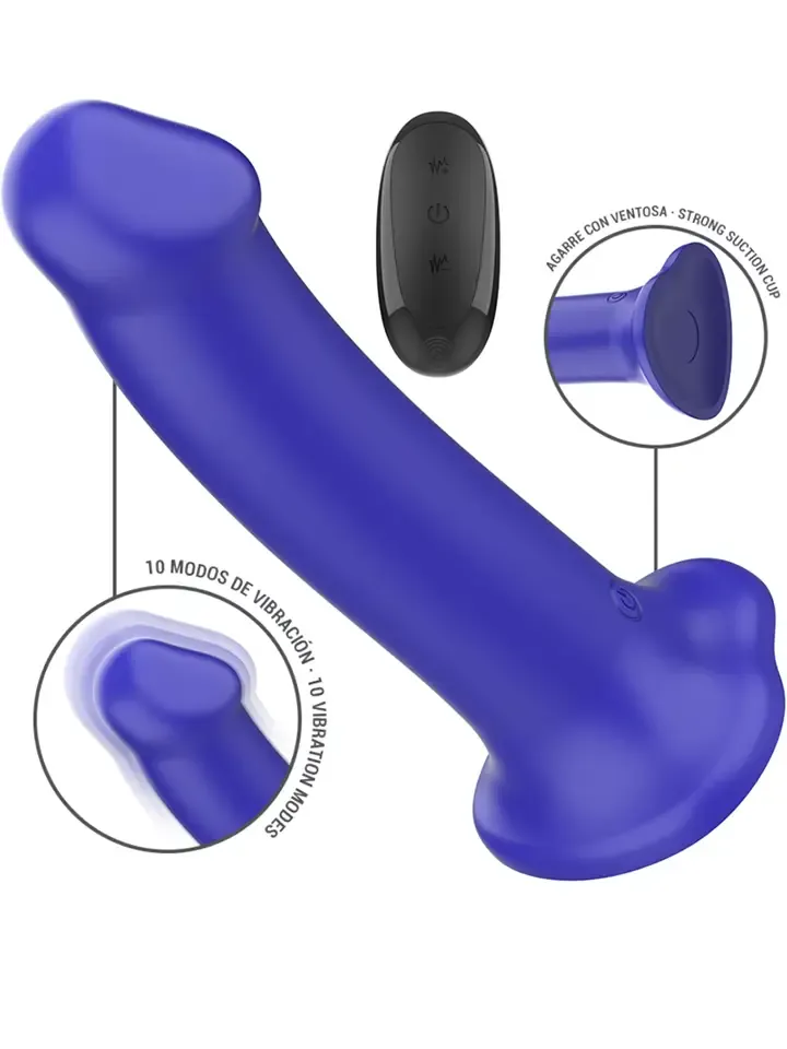 Bild 2 för Victoria Vibrator 10 Modes Remote Control Dildo med vibrator