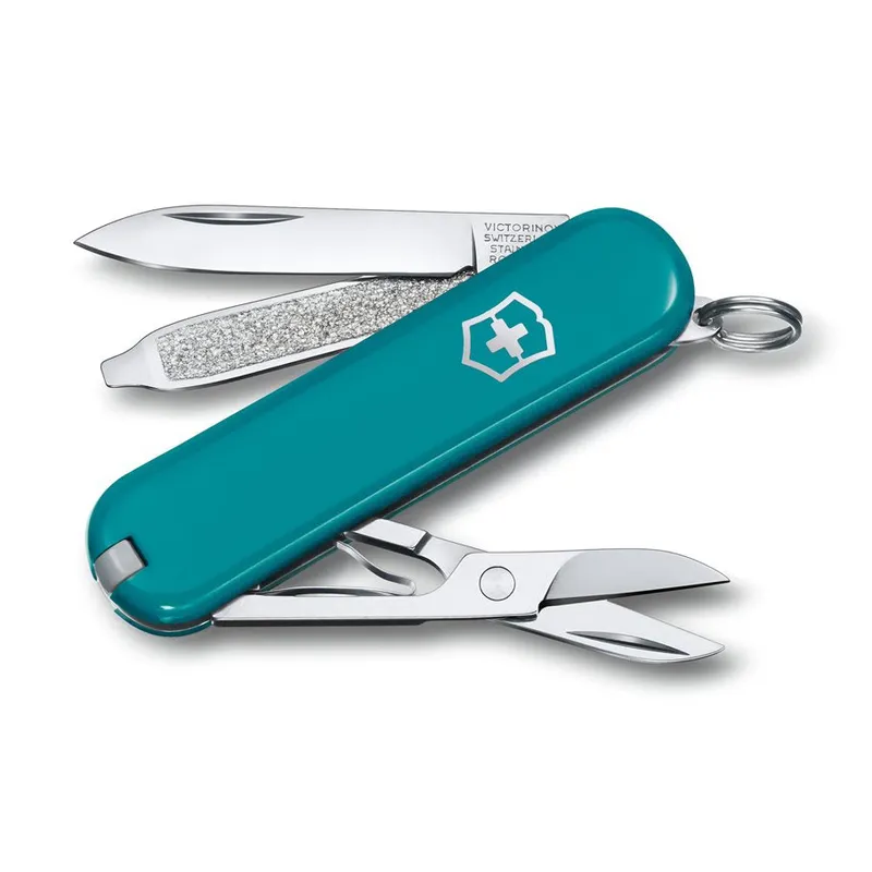 Bild 2 för Victorinox 0.6223.3G, Fällkniv med låsblad, Kniv med flera verktyg, Drop point, ABS synthetics, Röd, 7 verktyg