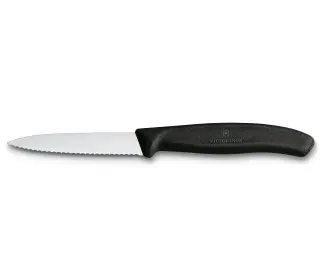 Produktfoto för Victorinox Tandad Skalkniv 8 cm Nylonhandtag Svart