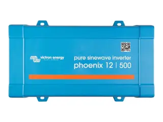 Produktfoto för Victron Energy Phoenix 12/500 VE.Direct - DC-AC-omriktare - DC 12 V - 400 Watt - 500 VA - VE.Direct - utgångskontakter: 1 - Europa - blå, RAL 5012
