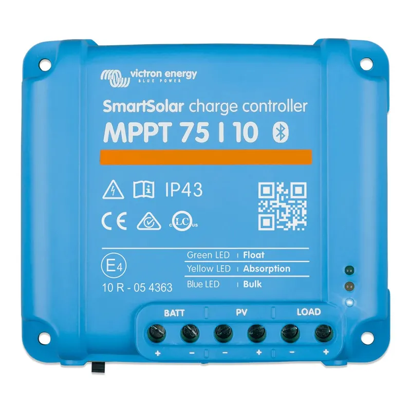 Alternativ bild 0 för Victron Energy SmartSolar MPPT 75/10 - Kontroll - Bluetooth - blå, RAL 5012