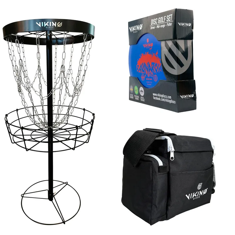 Bild 1 för Viking Discs Discover frisbeegolfkorg-set