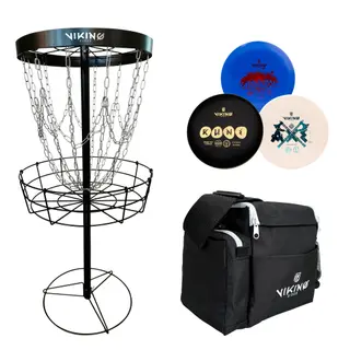Produktfoto för Viking Discs Discover frisbeegolfkorg-set