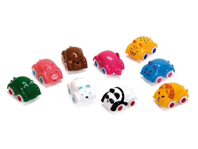 Alternativ bild 0 för Vikingtoys Leksaksbil med djurmotiv 8 cm