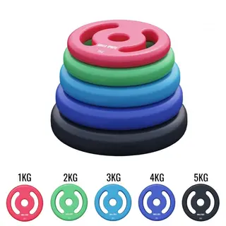Produktfoto för Viktskivor Neopren 31mm 1-5kg