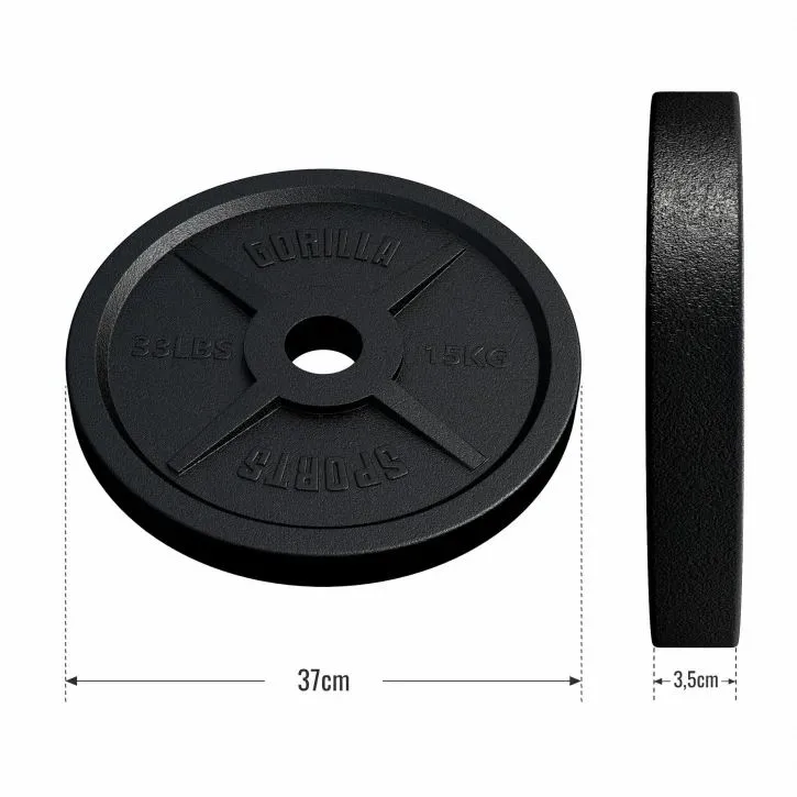 Bild 2 för Viktskivor OLYMPIA 51mm 1,25-25kg