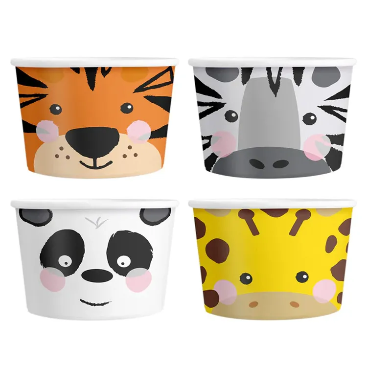 Alternativ bild 0 för Vilda Djur - Glassbägare 4-pack