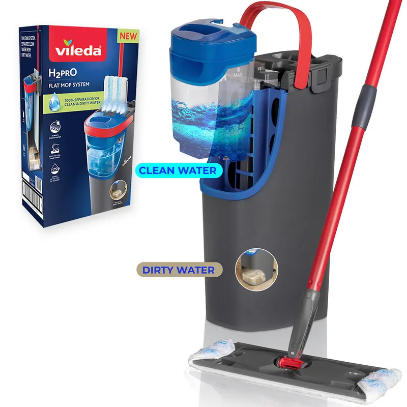 Bild 4 för Vileda 175775 H2PRO Flat Mop Golvrengöring 1 st