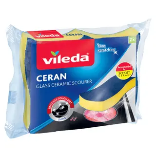 Produktfoto för Vileda Ceran Glass Ceramic Scourer 2-pack
