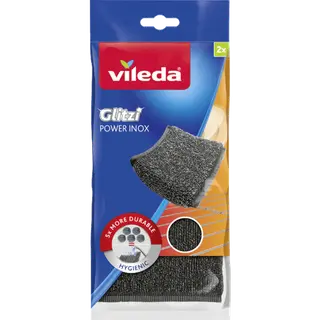 Produktfoto för Vileda Glitzi Power Inox 2-pack