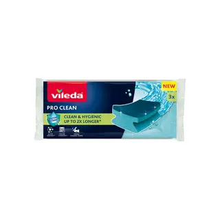 Produktfoto för Vileda Pro Clean enzyme profiled scourer 3 pcs.