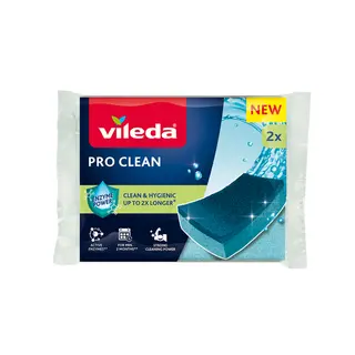 Produktfoto för Vileda Pro Clean enzyme scourer 2 pcs.