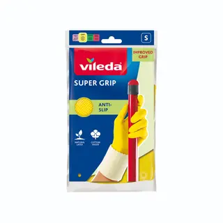 Produktfoto för Vileda Super Universal, Hushållshandskar, Beige, Gul, S, 1 styck, 2 styck, CE, WEEE