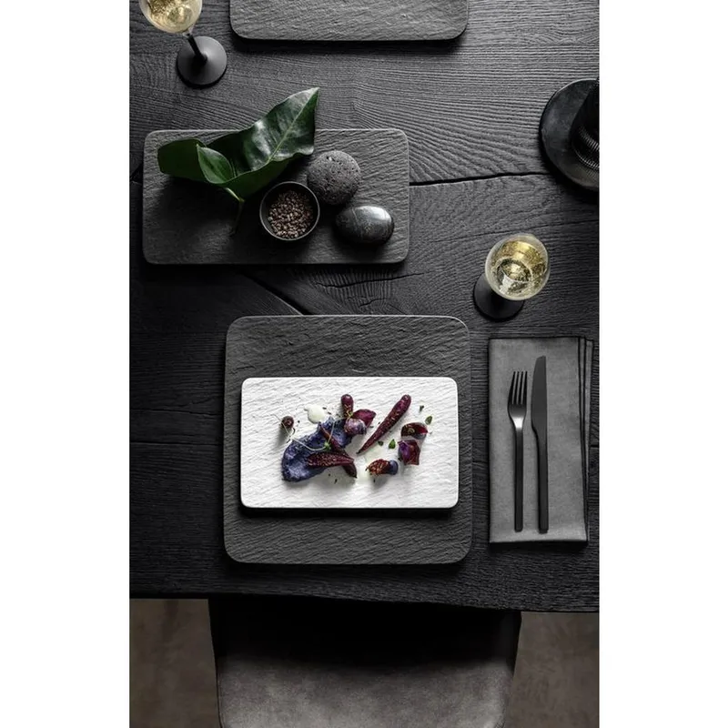 Bild 3 för Villeroy & Boch - Manufacture Rock Serveringsfat 35x18 cm Vit