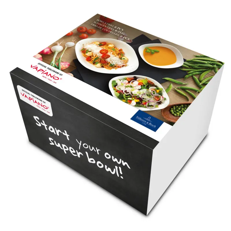 Bild 2 för Villeroy & Boch Vapiano skåltrio 6-pack vit