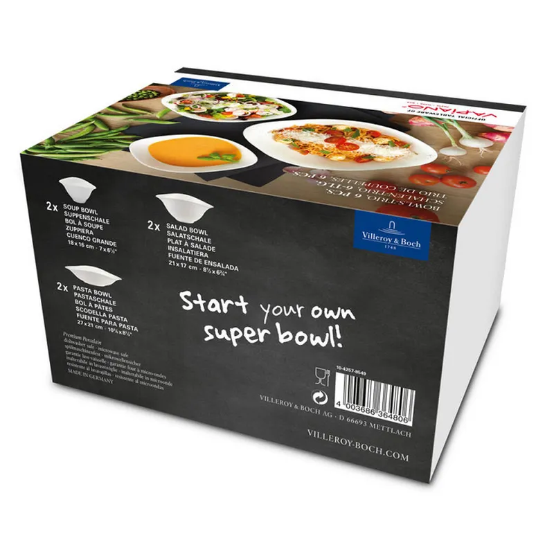 Bild 5 för Villeroy & Boch Vapiano skåltrio 6-pack vit