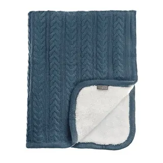 Produktfoto för Vinter&Bloom filt Cuddly, storm blue