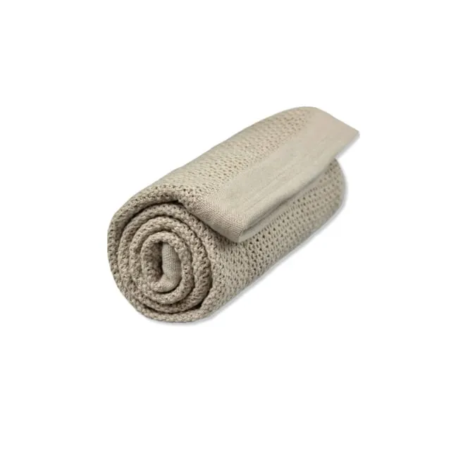 Alternativ bild 0 för Vinter & Bloom Soft Grid Eko Gallerfilt (Pebble Greige)