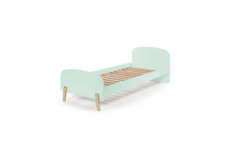 Bild 2 för Vipack Säng - Kiddy 90x200 Cm Med Sängbord, Skyddskant Och Leksakslåda - Grön