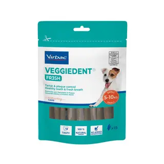 Produktfoto för Virbac Veggiedent Fresh S Tuggben 15 stk
