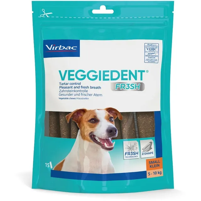Alternativ bild 0 för Virbac Veggiedent Fresh S Tuggben 15 stk