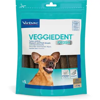 Produktfoto för Virbac Veggiedent Fresh XS Tuggben 15 stk