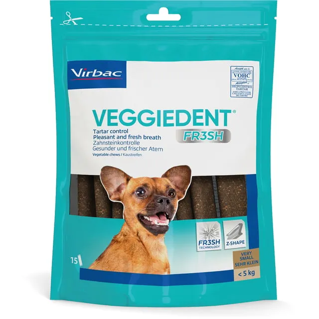 Alternativ bild 0 för Virbac Veggiedent Fresh XS Tuggben 15 stk