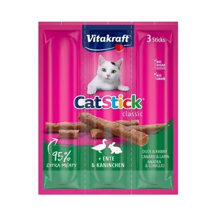 Produktfoto för Vitakraft Cat Stick® med anka och kanin