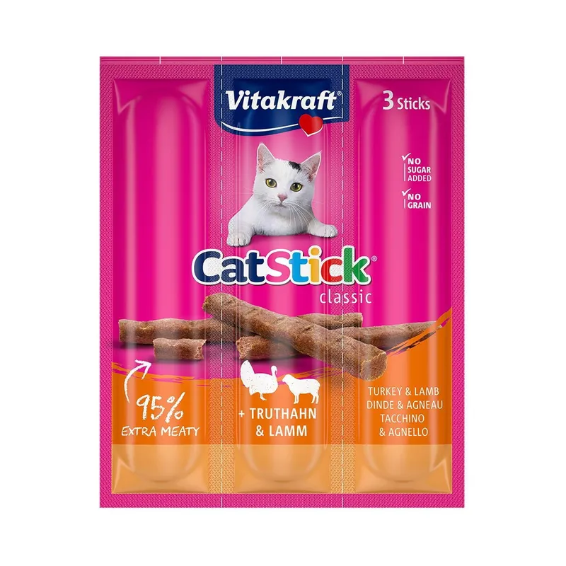 Alternativ bild 0 för Vitakraft Cat Stick® med kalkon och lamm