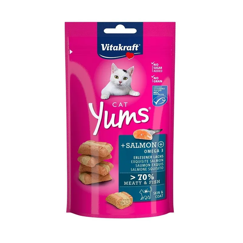 Alternativ bild 0 för Vitakraft Cat Yums® med lax & Omega 3