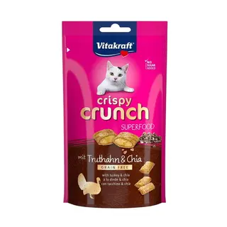 Produktfoto för Vitakraft - Crispy Crunch with turkeu and chia seeds /Cats /60