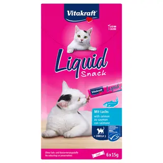Produktfoto för Vitakraft Liquid Snack, Junior, Kyckling, Fisk, Fläsk, 90 g