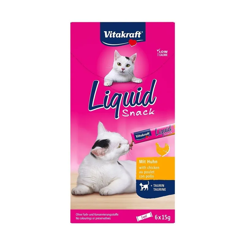 Alternativ bild 0 för Vitakraft Liquid Snack, Vuxen, Kyckling, Fläsk, 90 g