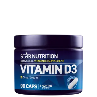 Produktfoto för Vitamin D3, 90 kapslar, Star Nutrition