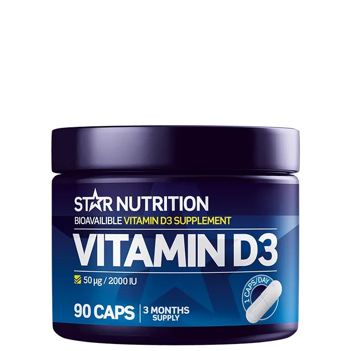 Alternativ bild 0 för Vitamin D3, 90 kapslar, Star Nutrition