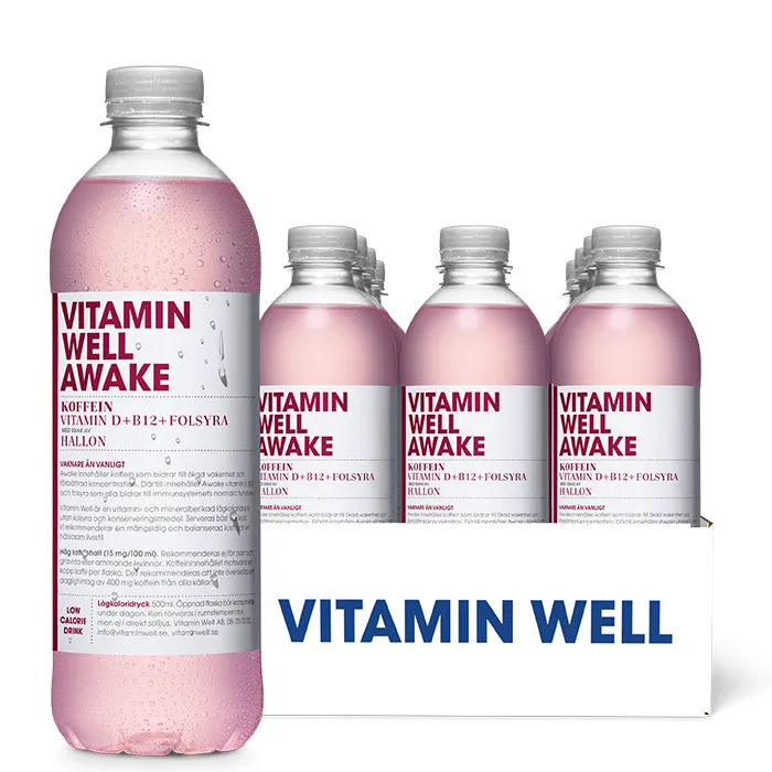 Alternativ bild 0 för Vitamin Well Awake Hallon - 12 st x 50cl