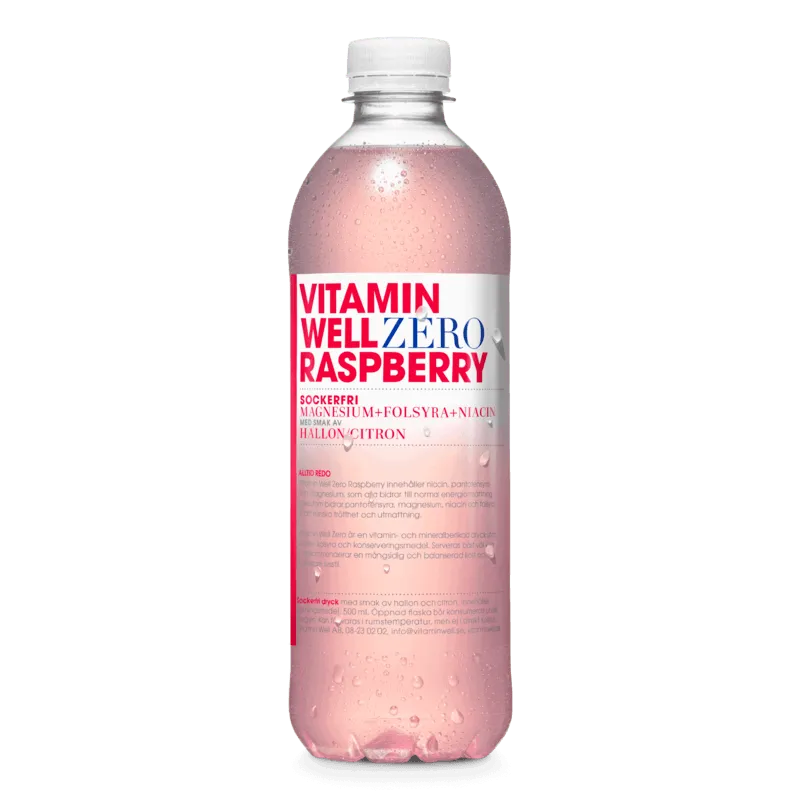 Bild 1 för Vitamin Well Sockerfri Raspberry 500 ml