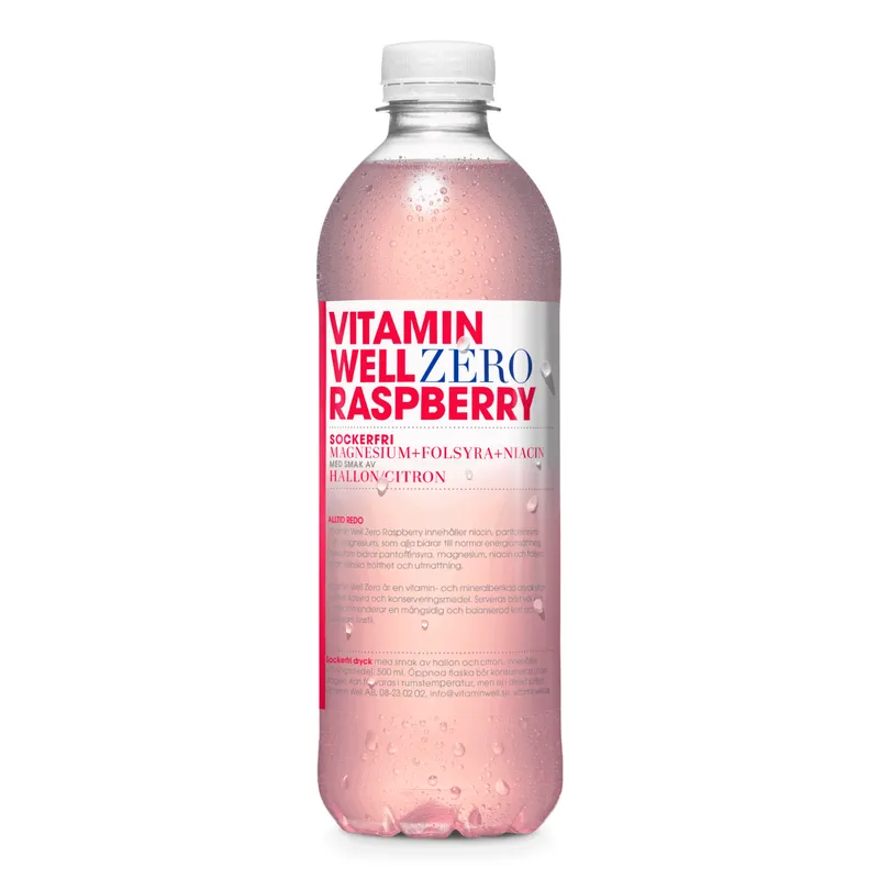 Bild 2 för Vitamin Well Sockerfri Raspberry 500 ml