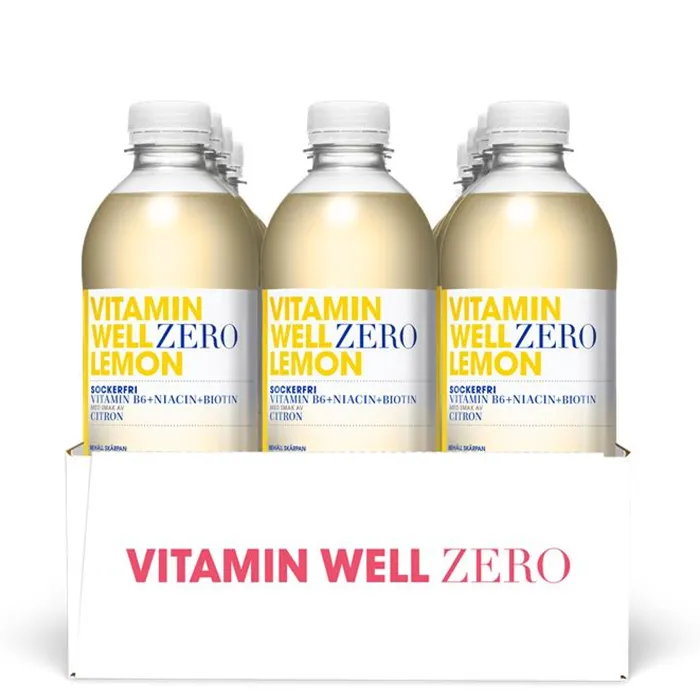 Alternativ bild 0 för Vitamin Well Zero Lemon 500ml x 12st
