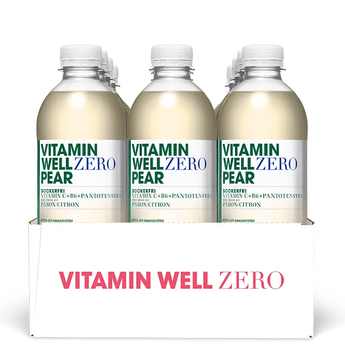 Alternativ bild 0 för Vitamin Well Zero Pear 50cl x 12st