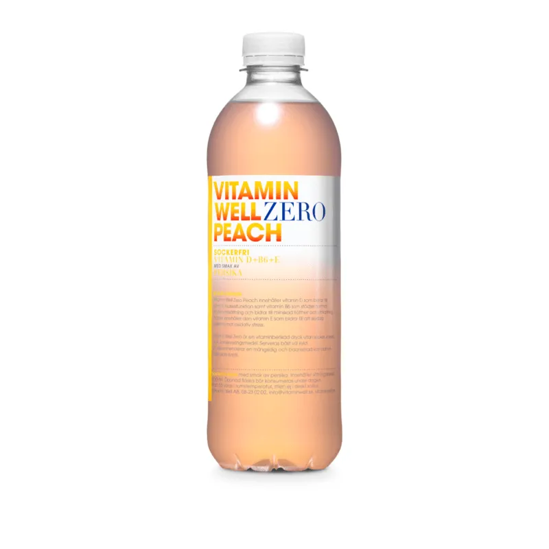 Bild 1 för Vitamin Well Zero Persika 500 ml