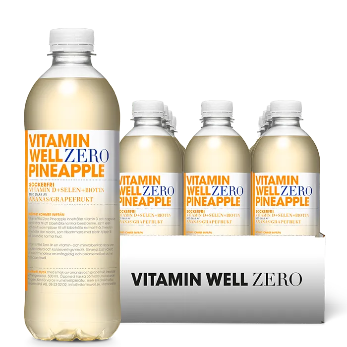 Alternativ bild 0 för Vitamin Well Zero Pineapple 50cl x 12st