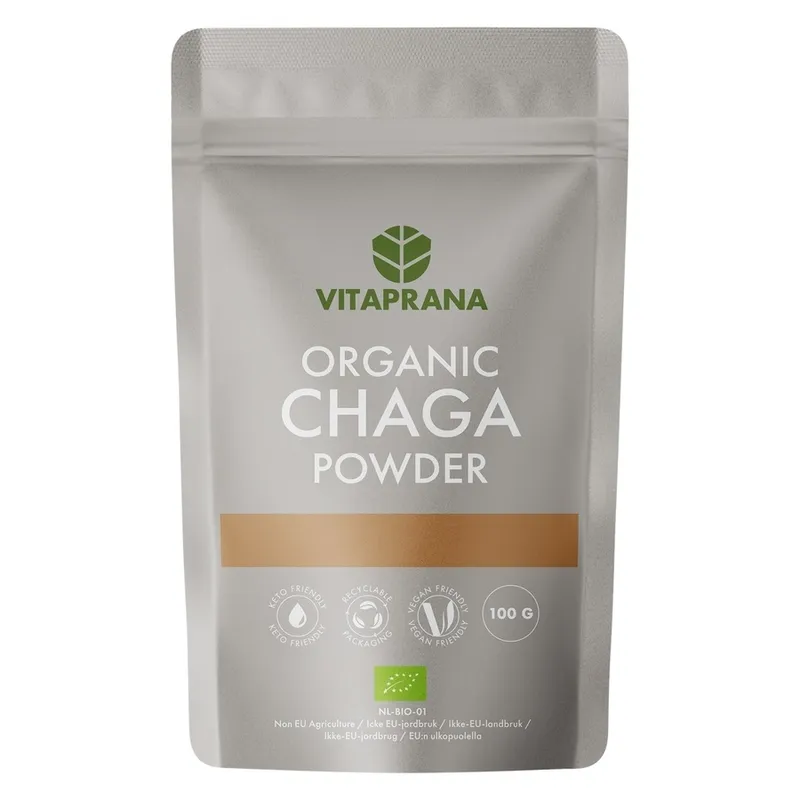 Alternativ bild 0 för Vitaprana Organic Chaga Powder 100g