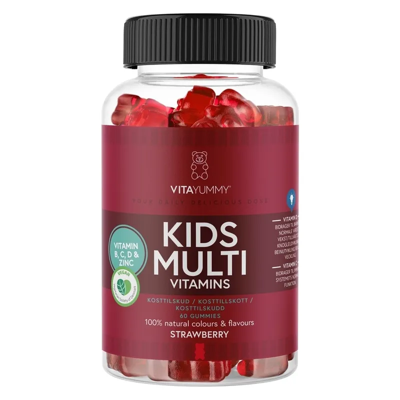 Alternativ bild 0 för VitaYummy Kids Multivitamins Strawberry 60 gummies