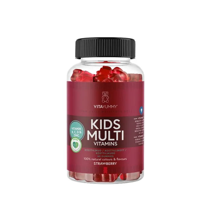 Alternativ bild 0 för VitaYummy Kids Multivitamins Strawberry 60 gummies
