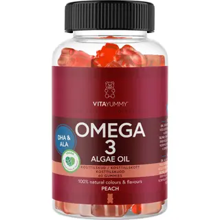 Produktfoto för VitaYummy Omega-3 Peach 60 gummies