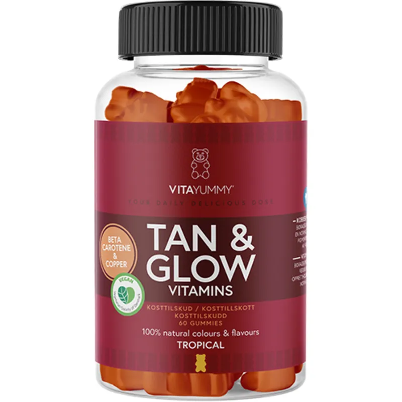 Bild 2 för VitaYummy Tan & Glow Tropical 60 gummies