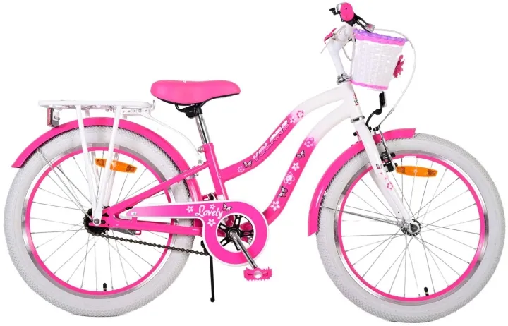 Alternativ bild 0 för Volare - Barncykel - Lovely 20 Tum Rosa - Fotbroms